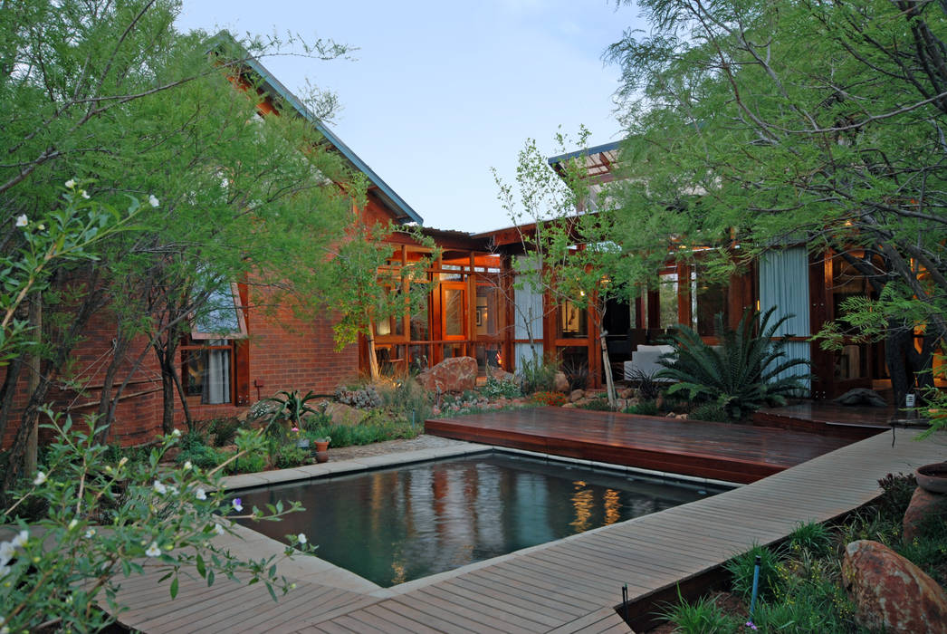 Pool Hugo Hamity Architects Garden Pool pool,passive house,eco home,timber building,wooden deck