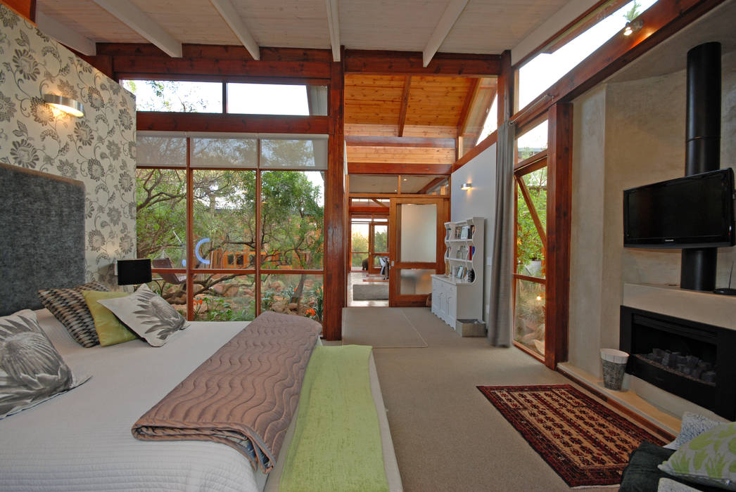 Main bedroom Hugo Hamity Architects Modern style bedroom bedroom,bedrooms,timber building,eco home,passive house