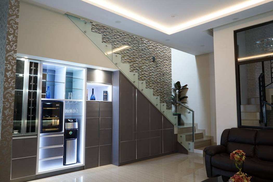 Mini Bar Cendana Living Ruang Penyimpanan Wine/Anggur Minimalis Wine cellar