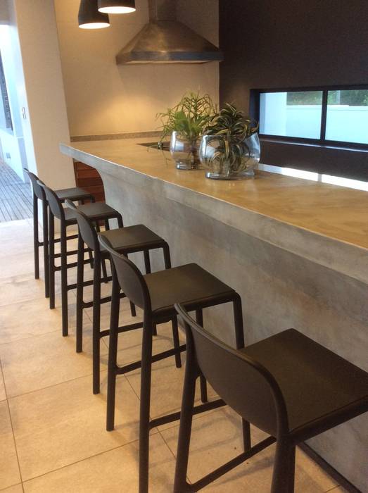 BAR MINIM INTERIOR DESIGN Patios Concrete outdoor furniture,concrete,Furniture