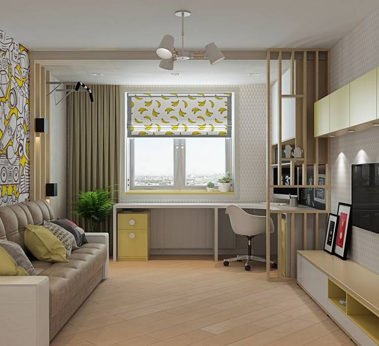 3к.кв. в ЖК Новокосино (Москва) (95 кв.м), ДизайнМастер ДизайнМастер Modern nursery/kids room