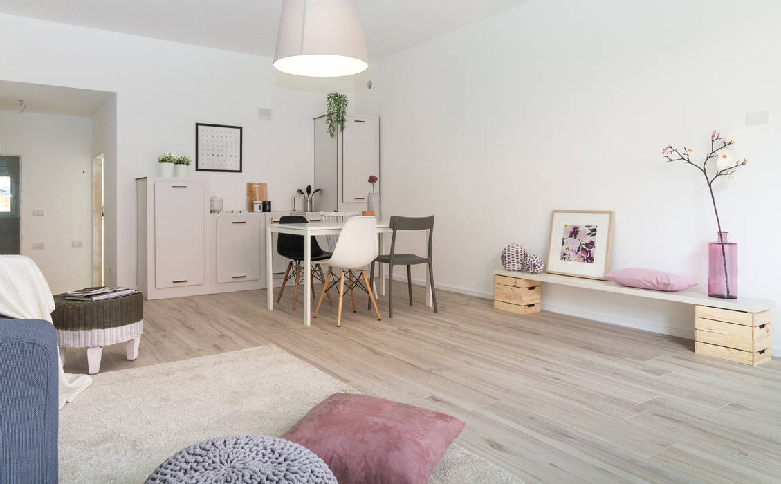 Home staging di bilocale in vendita "I Giardini di Casbeno" Varese, Boite Maison Boite Maison Кухня