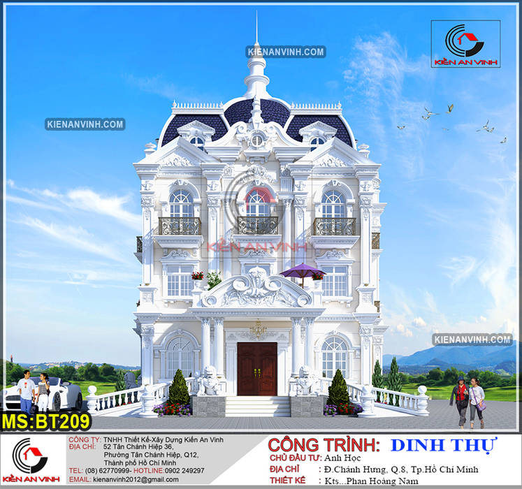 Dinh Thự xa hoa đẳng cấp được xây dựng ở tphcm, Kiến An Vinh Kiến An Vinh Classic style houses