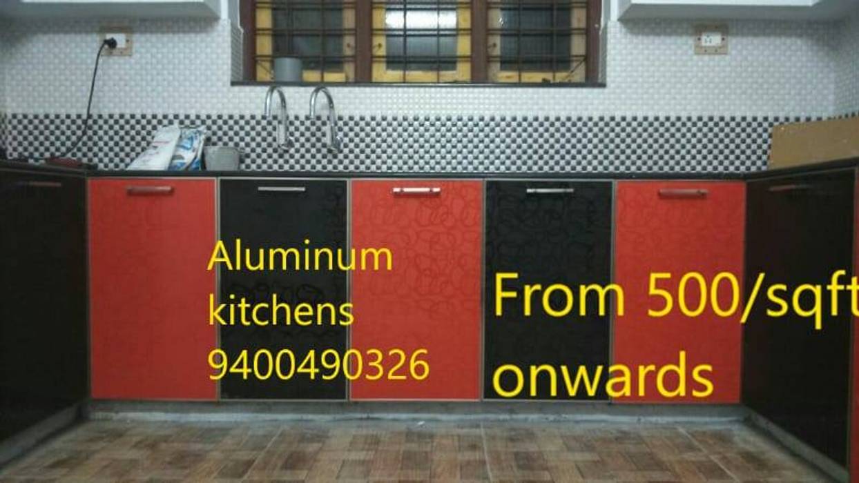 low cost kitchen cabinet bangalore call 9449667252 BANGALORE ALUMINIUM Kitchen 9400490326 UPVC MODULAR KITCHEN BANGALORE & THRISSUR UPVC KITCHEN Home INTERORS ALUMINIUM KITCHEN BANGALORE Modern kitchen Cabinets & shelves