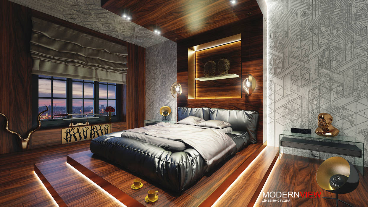 Moderne slaapkamer door дизайн - студия modern view | homify Moderne slaapkamer door дизайн - студия modern view | homify