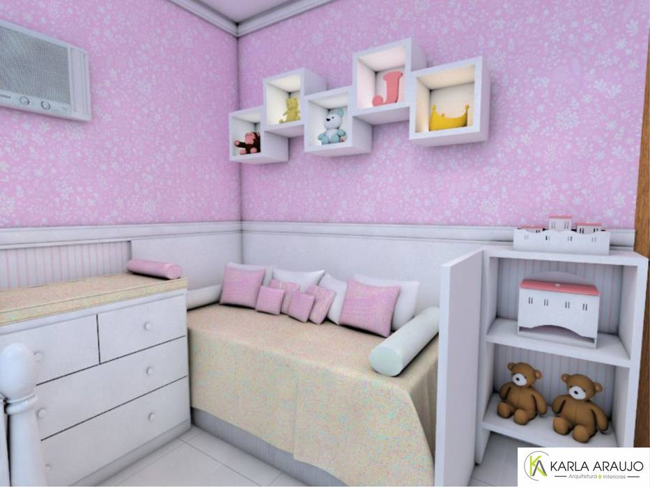 Quarto Infantil - Júlia, Karla Araujo | Arquitetura + Interiores Karla Araujo | Arquitetura + Interiores Baby room