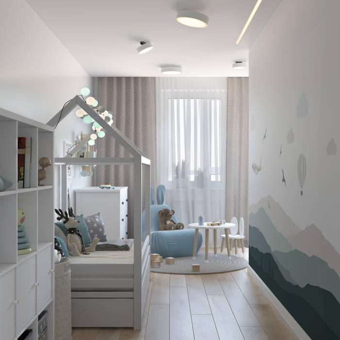 ЖК "Татьянин Парк", двухкомнатная квартира для молодой семьи, OM DESIGN OM DESIGN Baby room