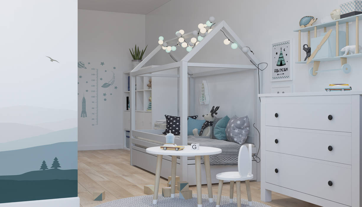 ЖК "Татьянин Парк", двухкомнатная квартира для молодой семьи, OM DESIGN OM DESIGN Baby room