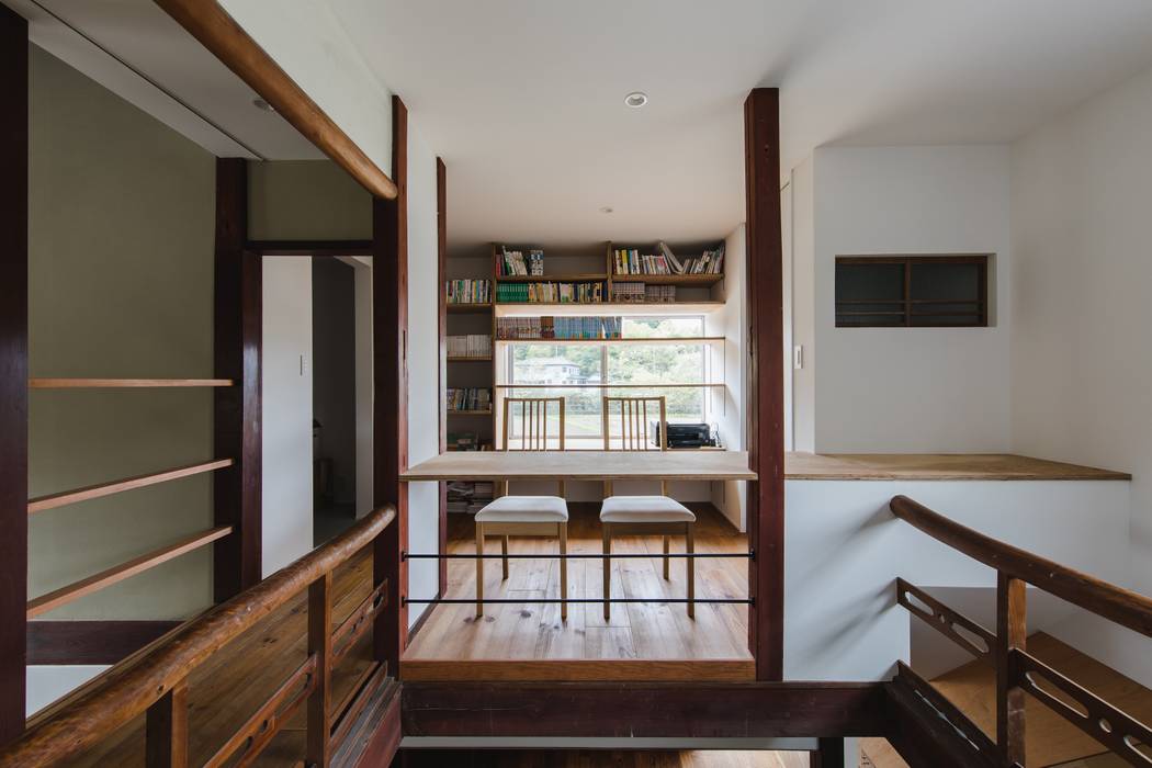 shimotoyama-house-renovation, ALTS DESIGN OFFICE ALTS DESIGN OFFICE Asian style study/office