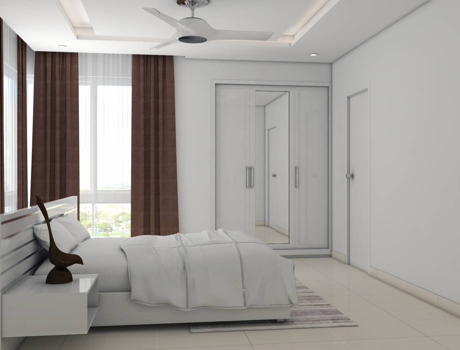 White Themed Bedroom Modern Style Bedroom By Rhythm And