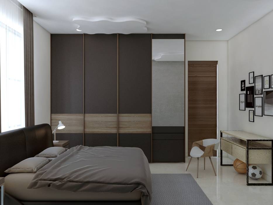 Bedroom and wardrobes for perfect living Rhythm And Emphasis Design Studio