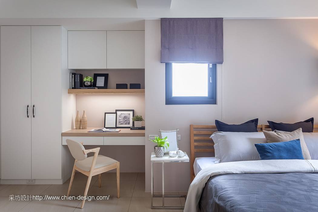 晨曦 鼎士達室內裝修企劃 Eclectic style bedroom Wood Wood effect