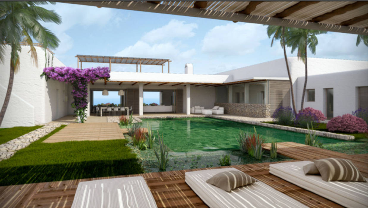 Vivienda Unifamilar - Ibiza - España, MADBA design & architecture MADBA design & architecture Swimming pond