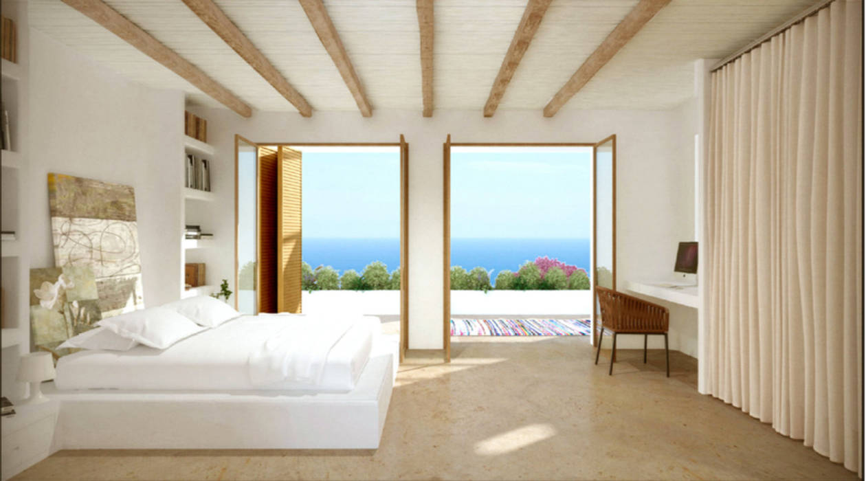 Vivienda Unifamilar - Ibiza - España, MADBA design & architecture MADBA design & architecture Quartos mediterrânicos