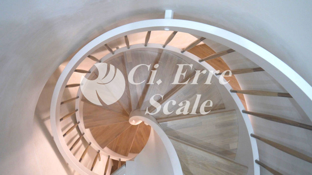 Scala elicoidale su misura, Ci. Erre Scale Ci. Erre Scale Stairs Wood Wood effect