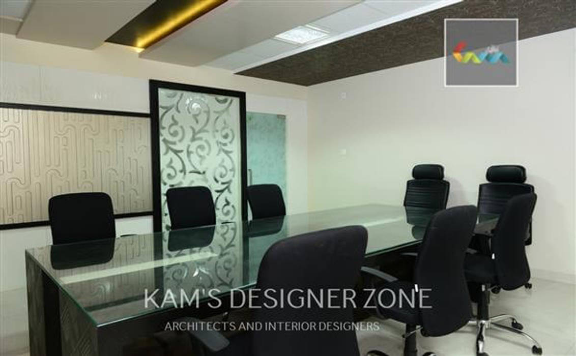 Interior design of Dhawade Office, KAMS DESIGNER ZONE KAMS DESIGNER ZONE Commercial spaces Conference Centres