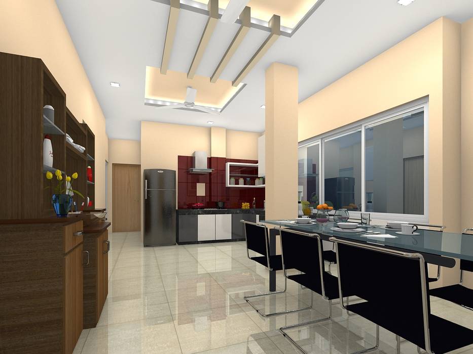 Maninagar Mr. Manojbhatt Residence, Designclick: modern by Designclick,Modern