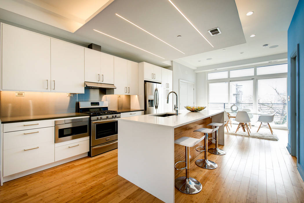 Divis Condo, KUBE architecture KUBE architecture Modern style kitchen