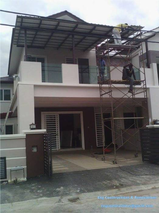 Awning, Sam Contractors Ipoh Sam Contractors Ipoh โรงจอดรถ อลูมิเนียมและสังกะสี