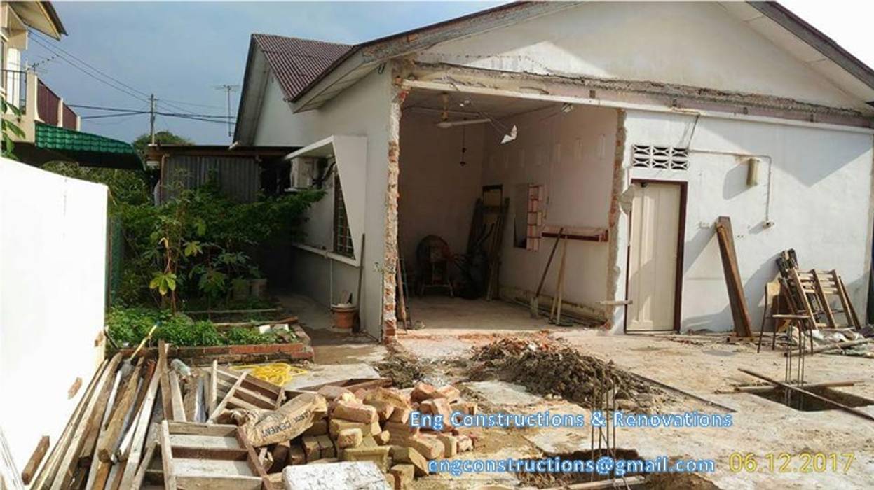 Backyard Extension, Sam Contractors Ipoh Sam Contractors Ipoh منازل التراس طوب