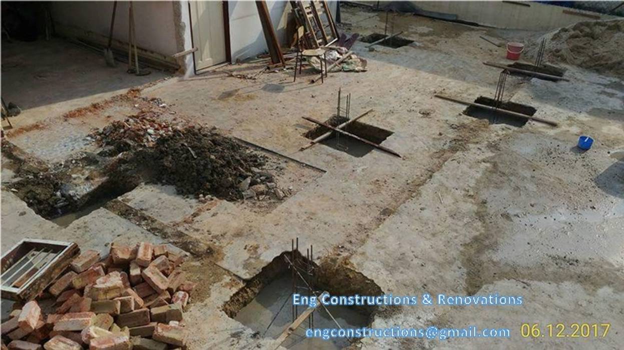 Backyard Extension, Sam Contractors Ipoh Sam Contractors Ipoh Suelos Concreto