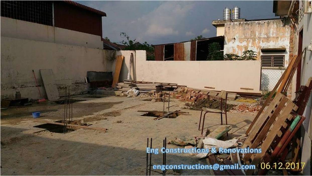 Backyard Extension, Sam Contractors Ipoh Sam Contractors Ipoh Pisos Concreto