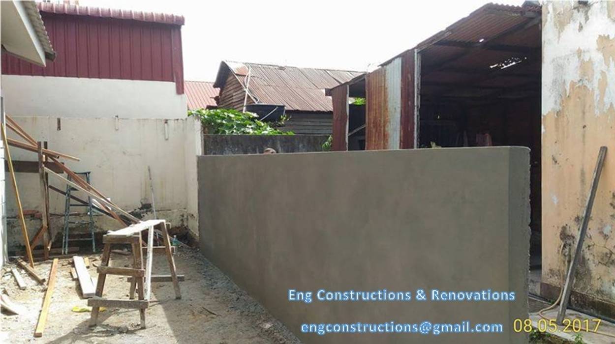 Backyard Extension, Sam Contractors Ipoh Sam Contractors Ipoh Коридор Цегла