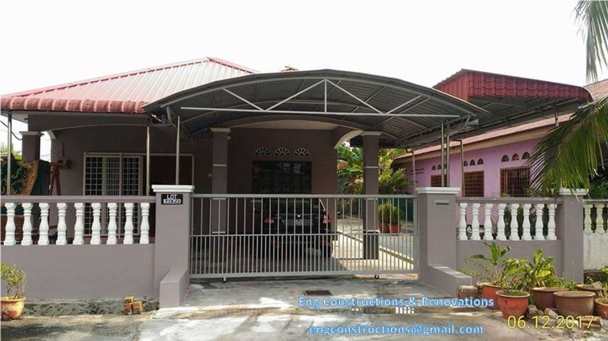 Fire Insurance Claim, Sam Contractors Ipoh Sam Contractors Ipoh Asian style balcony, porch & terrace