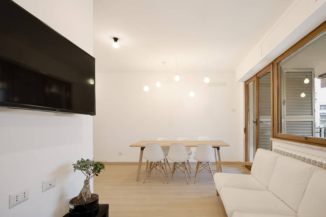 Casa per studenti, MAMESTUDIO MAMESTUDIO Moderne Wohnzimmer