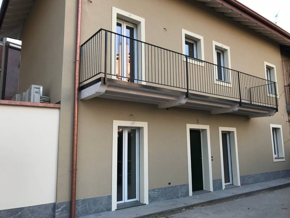 Facciata su cortile interno Cozzi Arch. Mauro Casa unifamiliare