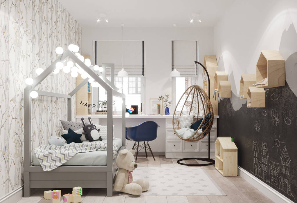 ЖК Маршала Захарова 7, 3D GROUP 3D GROUP Dormitorios infantiles de estilo mediterráneo