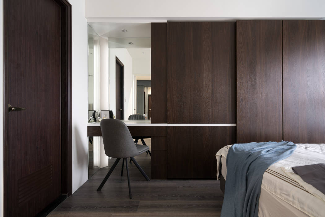 高雄_住宅空間_協勝發HD吳宅, Moooi Design 驀翊設計 Moooi Design 驀翊設計 Chambre scandinave