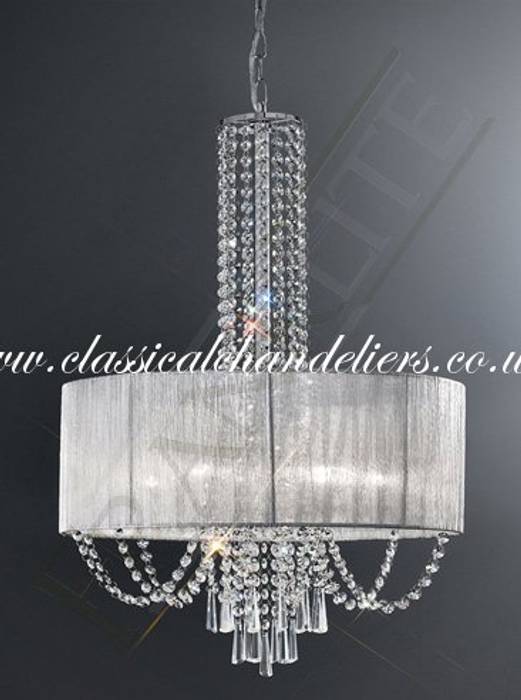 Drum Chandelier Empress Franklite FL2304/6 Classical Chandeliers Modern Living Room drum chandelier,modern chandelier,Lighting