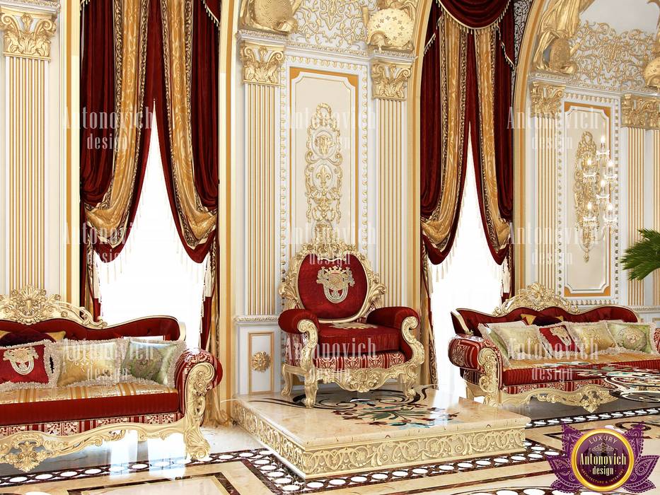 ​Palace interiors by Katrina Antonovich, Luxury Antonovich Design Luxury Antonovich Design Classic style living room