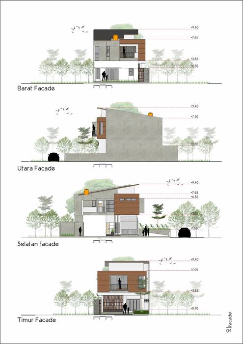 Bentuk Fasad CASA.ID ARCHITECTS