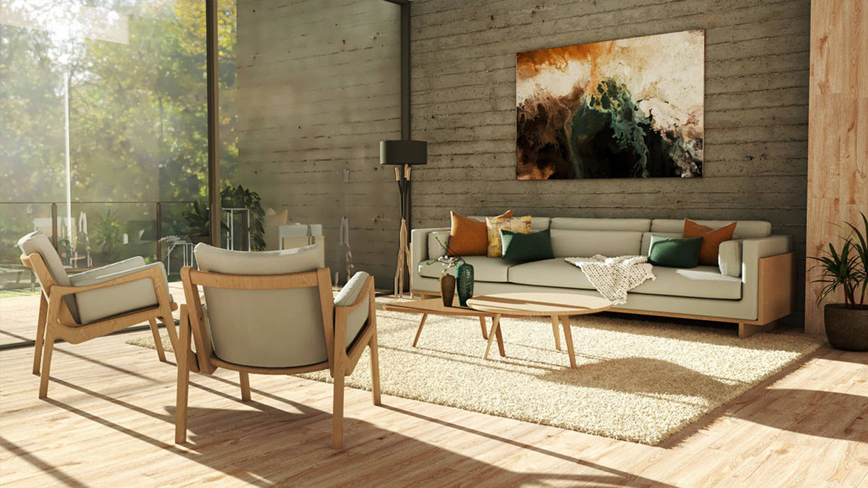 Projetos, BORAGUI - Design Studio BORAGUI - Design Studio Scandinavian style living room