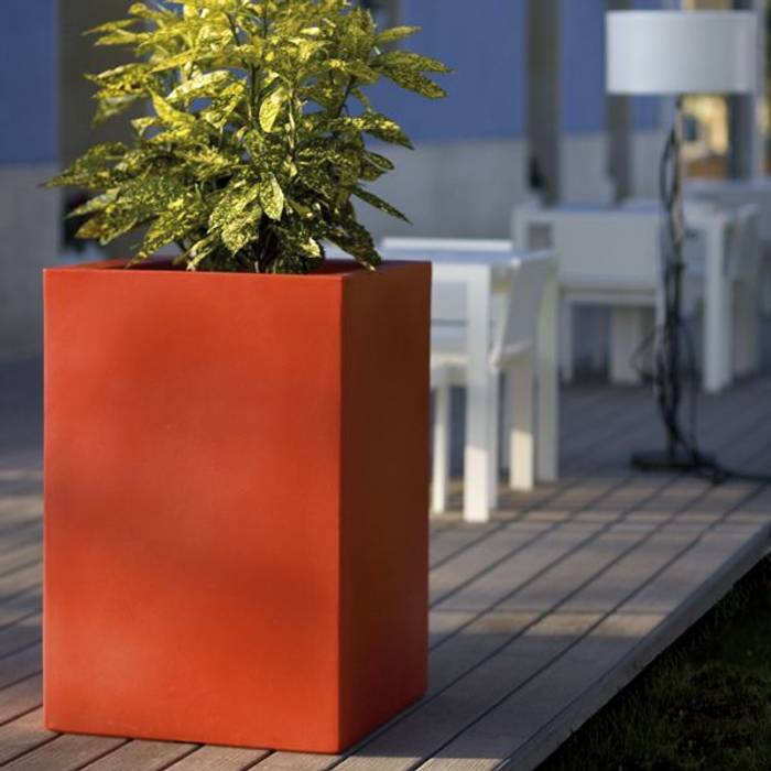 FRP Square Tall Planter Scube Creations Commercial spaces Shopping Centres