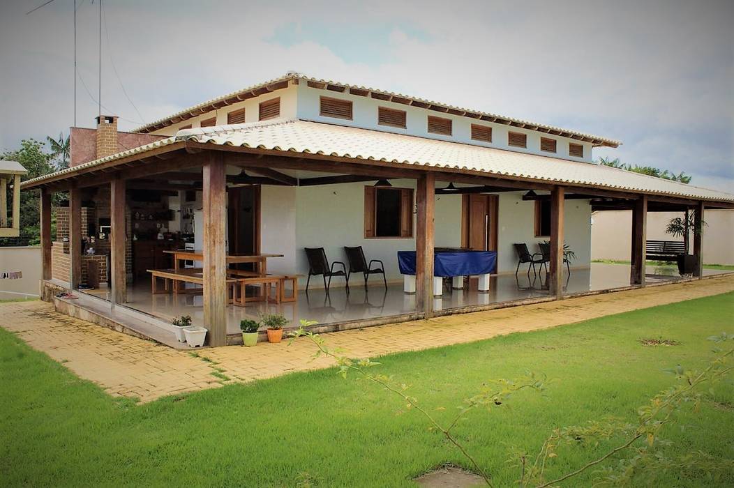 Casa Campo em Altamira, Ativo Arquitetura e Consultoria Ativo Arquitetura e Consultoria บ้านคันทรี่ อิฐหรือดินเผา