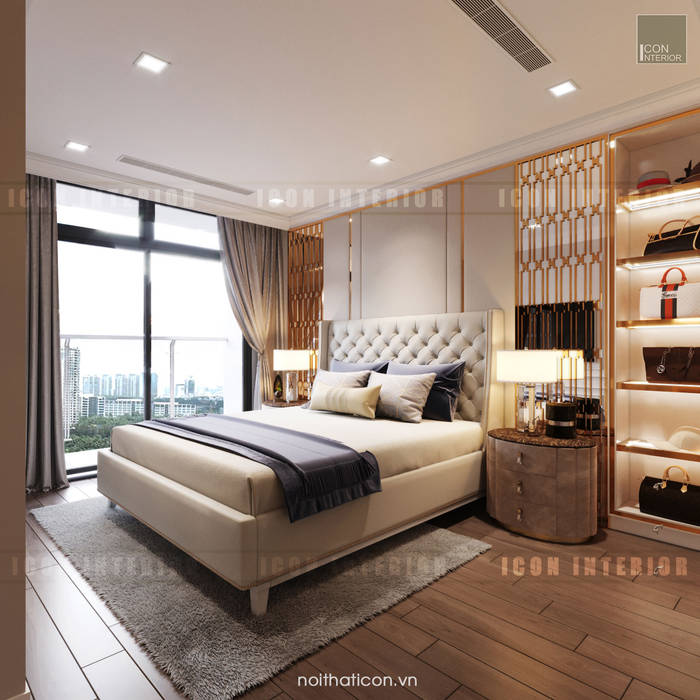 Thiết kế nội thất phong cách Tân Cổ Điển: Nội thất chất lượng - Cuộc sống đẳng cấp, ICON INTERIOR ICON INTERIOR Phòng ngủ phong cách kinh điển