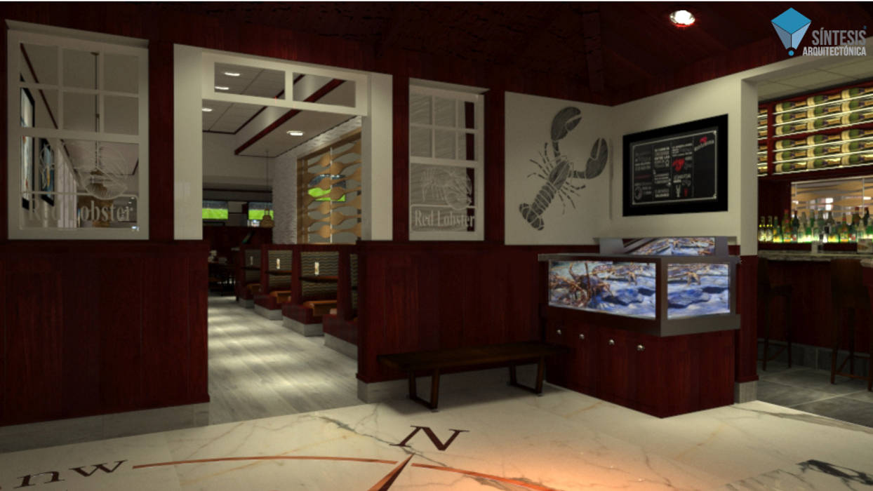 Proyecto de Renovación de Imagen Red Lobster., Síntesis Arquitectónica ® Síntesis Arquitectónica ® Commercial spaces Gastronomy