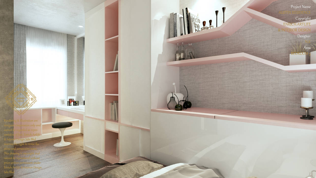 BEDROOM Enrich Artlife & Interior Design Sdn Bhd Modern style bedroom