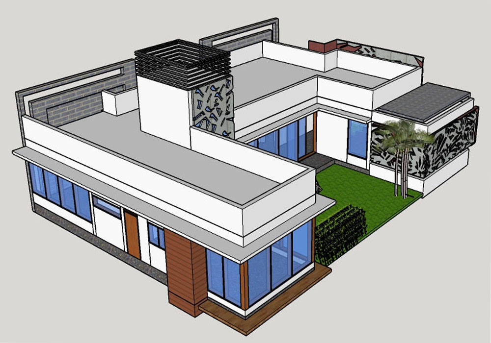 FARM HOUSE, Monoceros Interarch Solutions Monoceros Interarch Solutions Bungalows Bricks