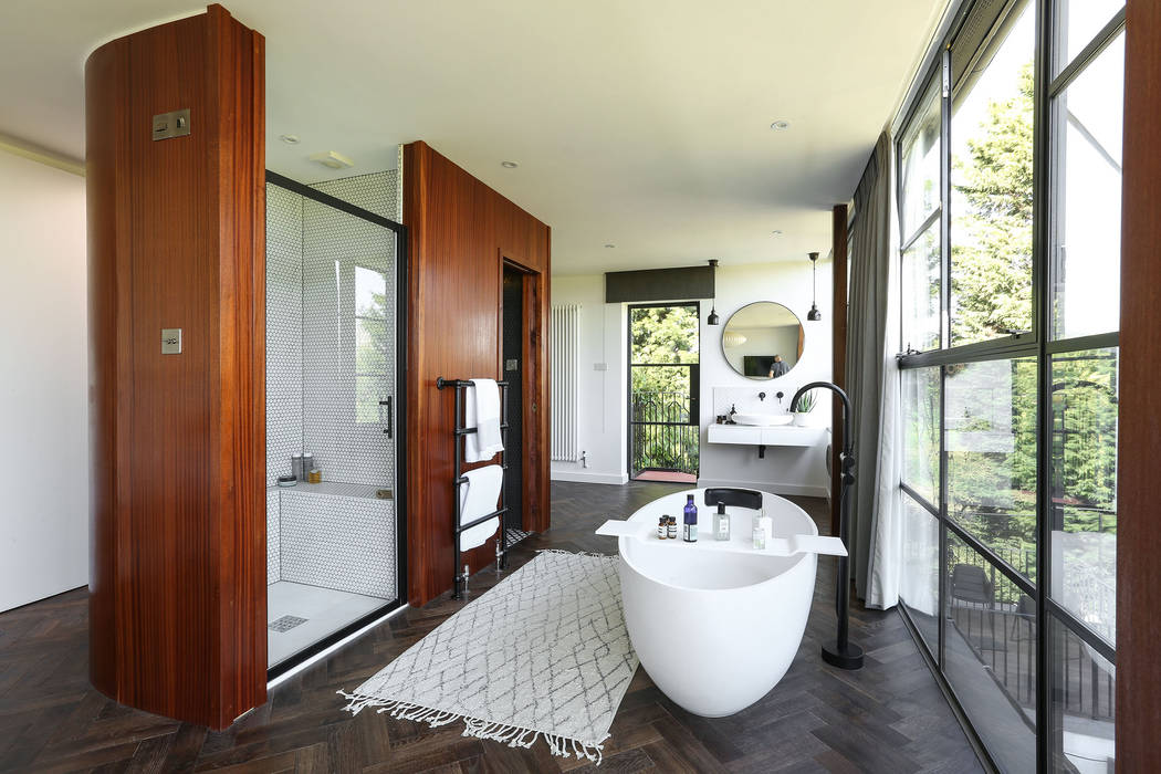 Greenacre Martins Camisuli Architects & Designers Eclectic style bathroom extension,attic,openplan,bedroom,bathroom