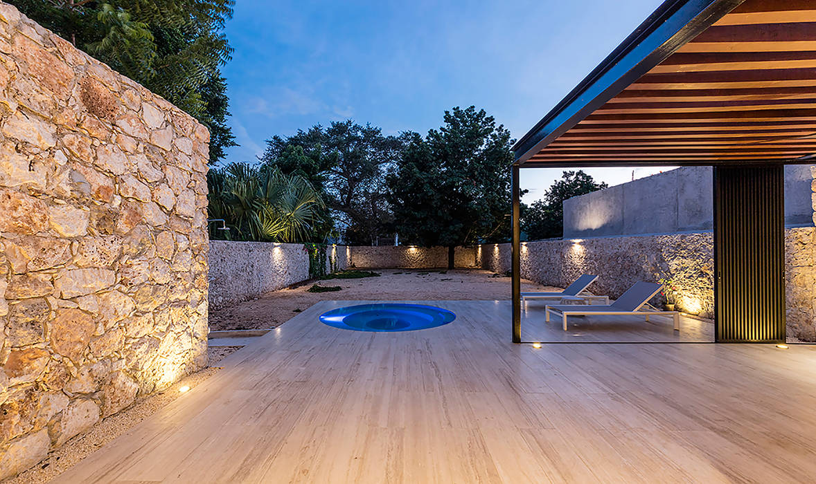 Vista a patio posterior homify