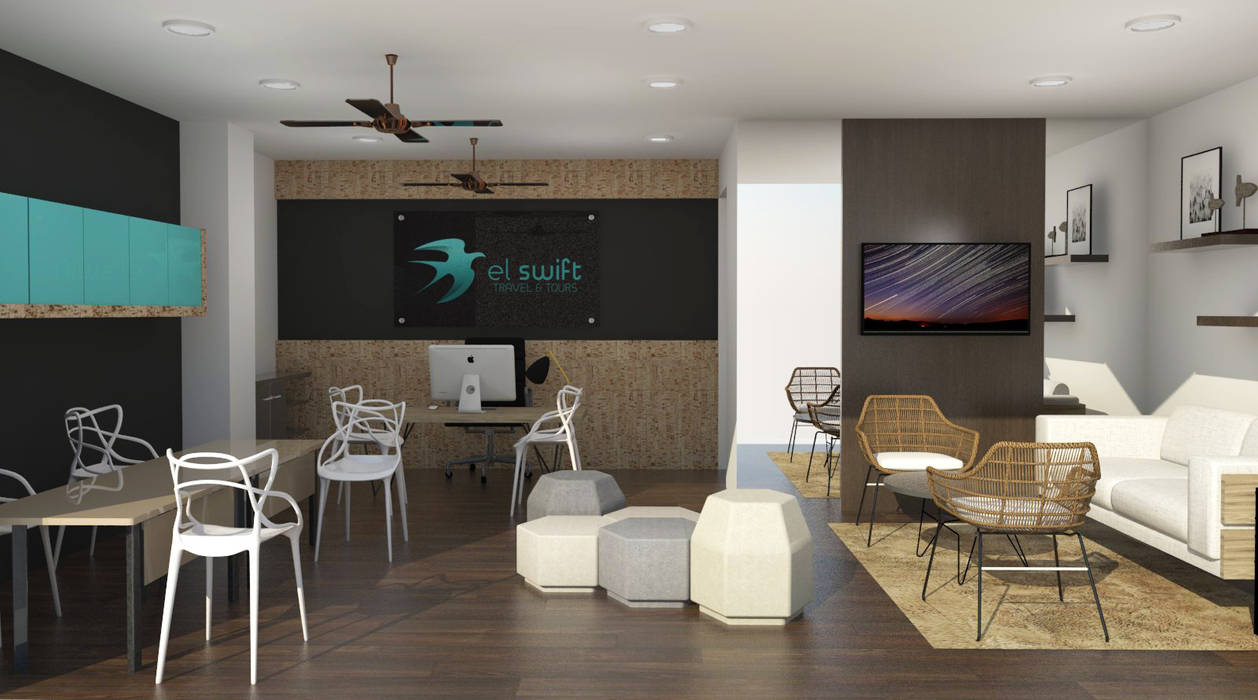 Small Office, KONCEPTO INTERIOR DESIGN STUDIO KONCEPTO INTERIOR DESIGN STUDIO Commercial spaces Offices & stores