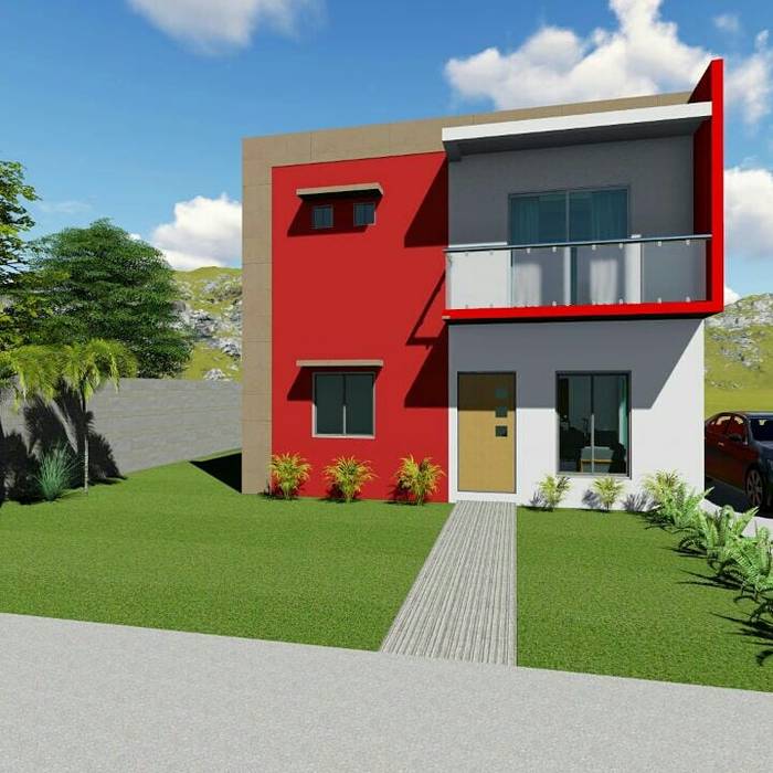 Casa Tuxtla, Chg servicios y construcción Chg servicios y construcción Casas multifamiliares Azulejos