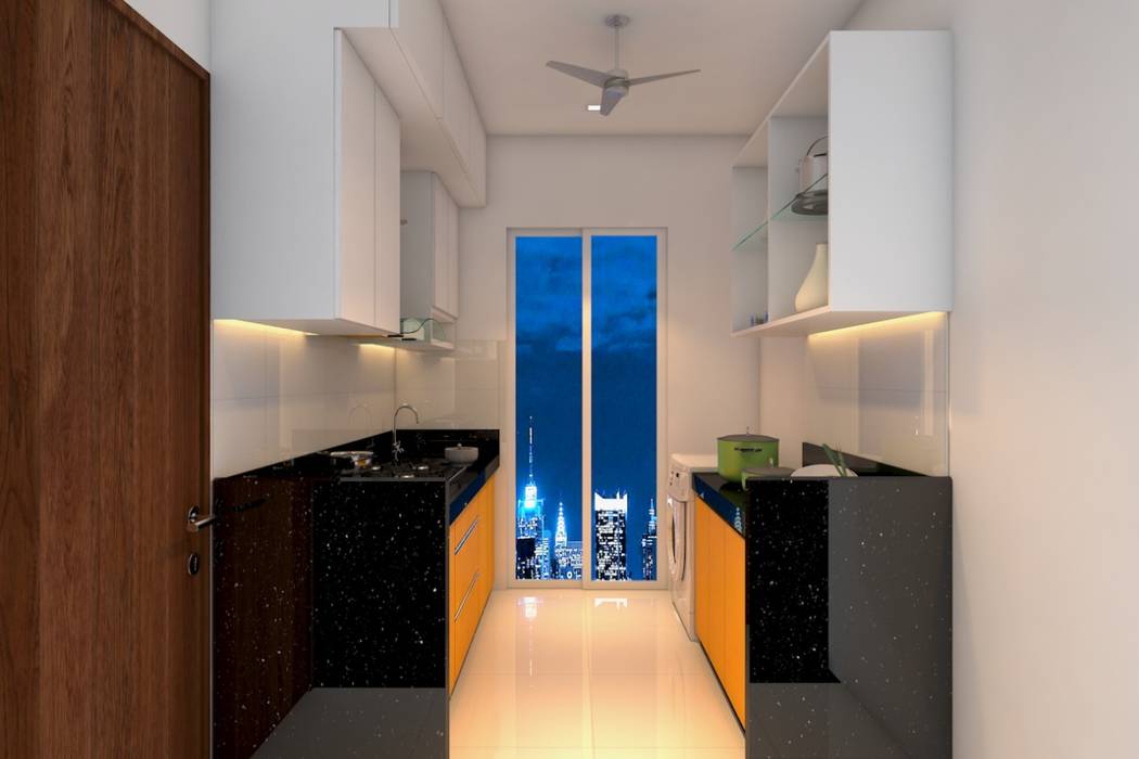 SANJAY DICHOLKAR FLAT , Interioarch Design Lab Interioarch Design Lab Kitchen units Granite