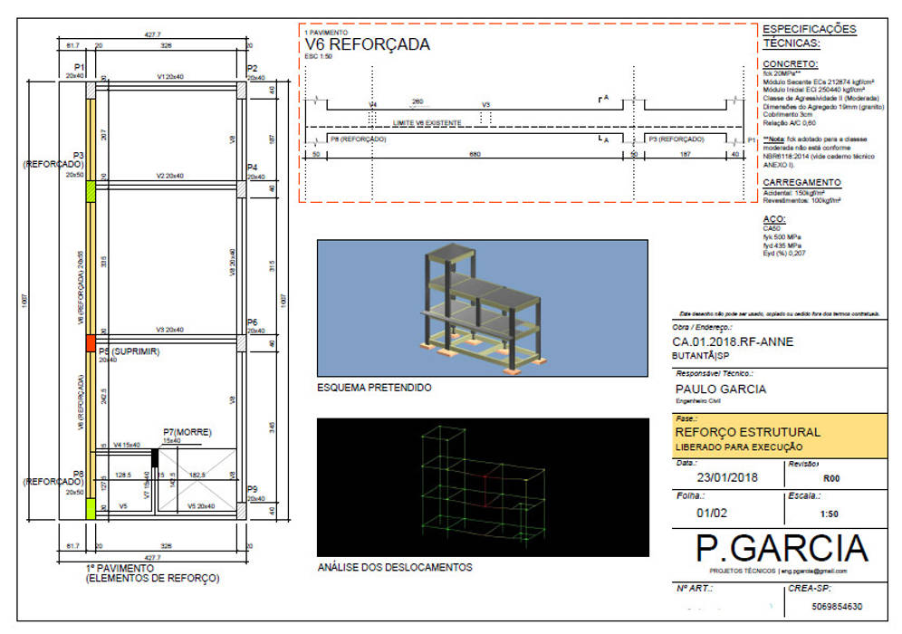 Reforço Estrutural, P.GARCIA | Projetos Técnicos P.GARCIA | Projetos Técnicos Single family home