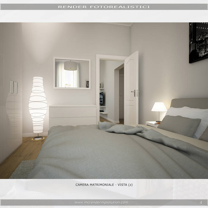 camera da letto moderna di mc