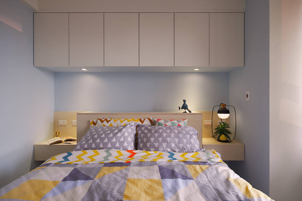 舒適而放鬆的主臥空間 一葉藍朵設計家飾所 A Lentil Design Scandinavian style bedroom